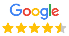 4.5 star Google rating